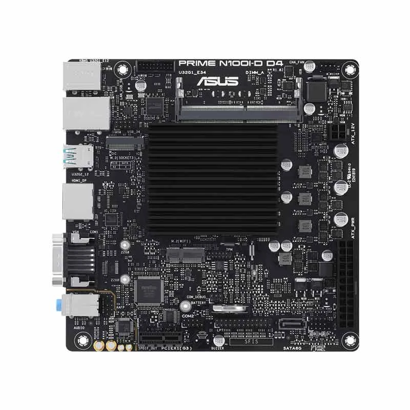 Asus PRIME N100I D D4 DDR4 Mini ITX Motherboard with built in Intel N100 BGA1264 Socket Processor