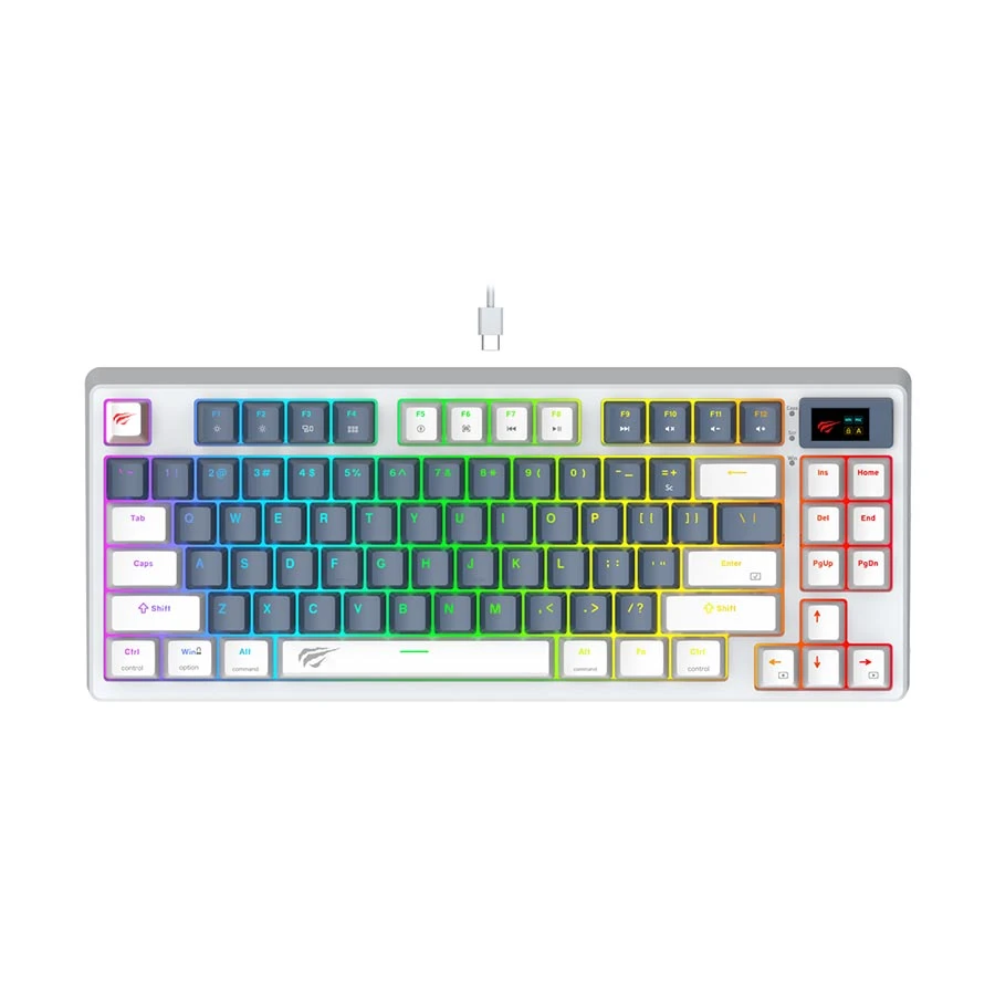 Havit Gamenote KB884L Red Switch RGB Wired White Blue Gaming Keyboard