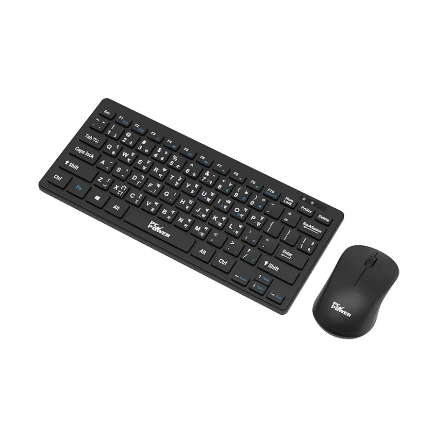 Pc Power PCK 226 PCM 936 Wireless Black Keyboard Mouse Combo with Bangla 2