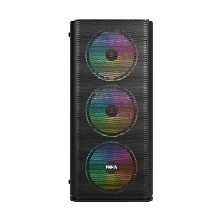 Value Top MANIA M1 Mesh ATX Mid Tower Black (Tempered Glass) Gaming Casing - Image 2