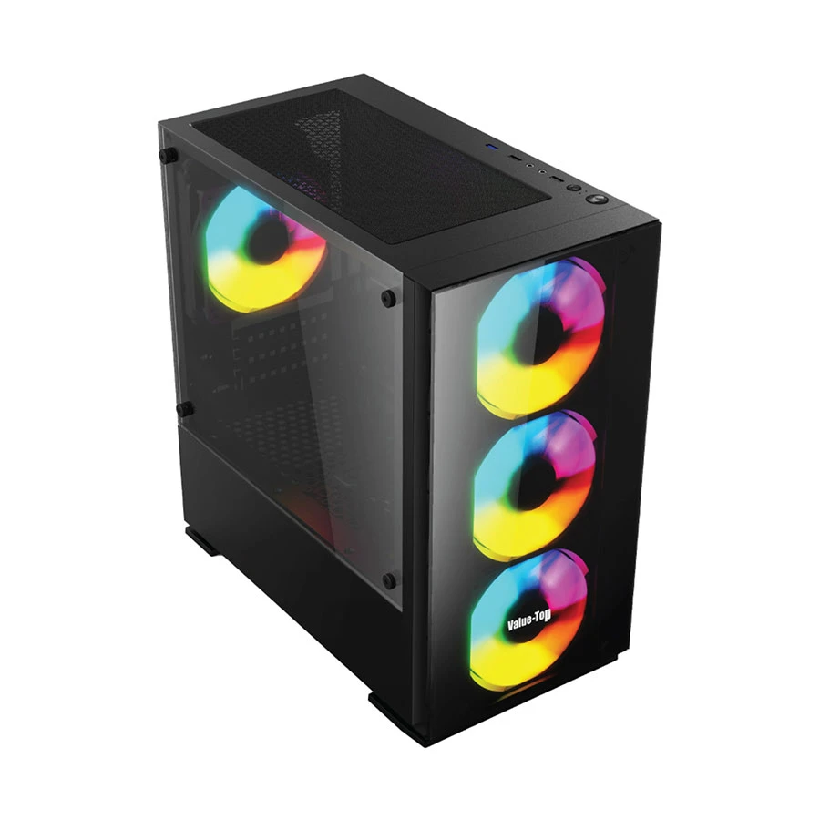 Value Top VT-M200-W Mid Tower Micro-ATX White Desktop Casing with Standard PSU - Image 3