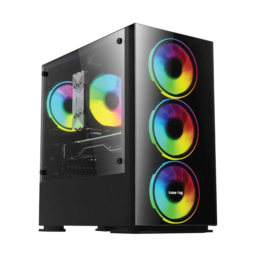 Value Top VT-M200-W Mid Tower Micro-ATX White Desktop Casing with Standard PSU