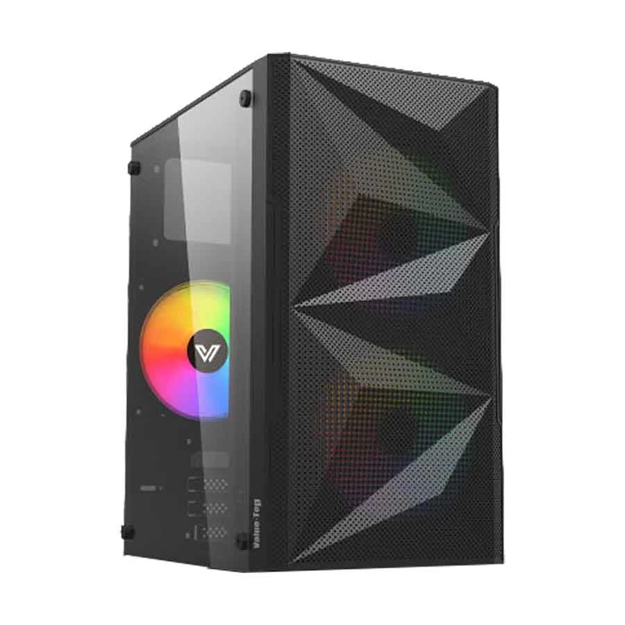 Value Top VT-M700 Mini Tower Micro-ATX (Tempered Glass Side Window) Black Gaming Desktop Casing With Standard PSU - Image 4