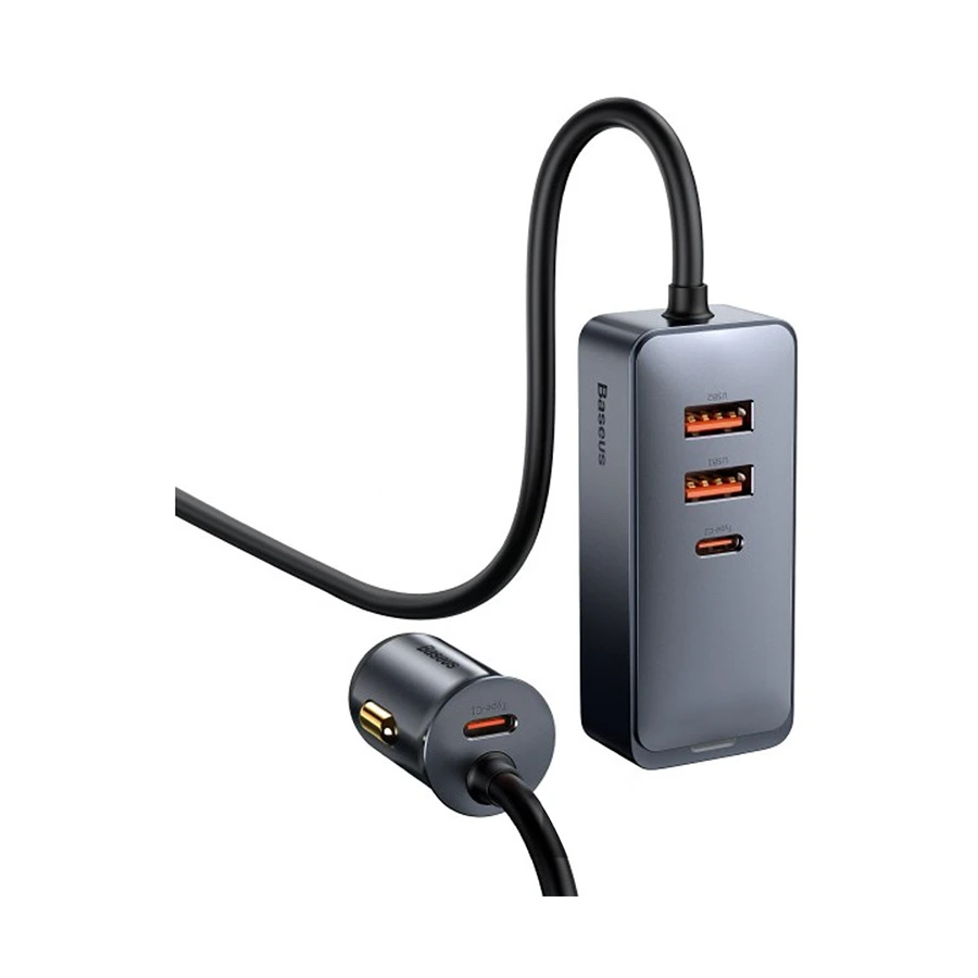 Baseus Share Together CCBT-A0G Dual USB & Dual USB-C 60W Car Fast Charger - Image 2