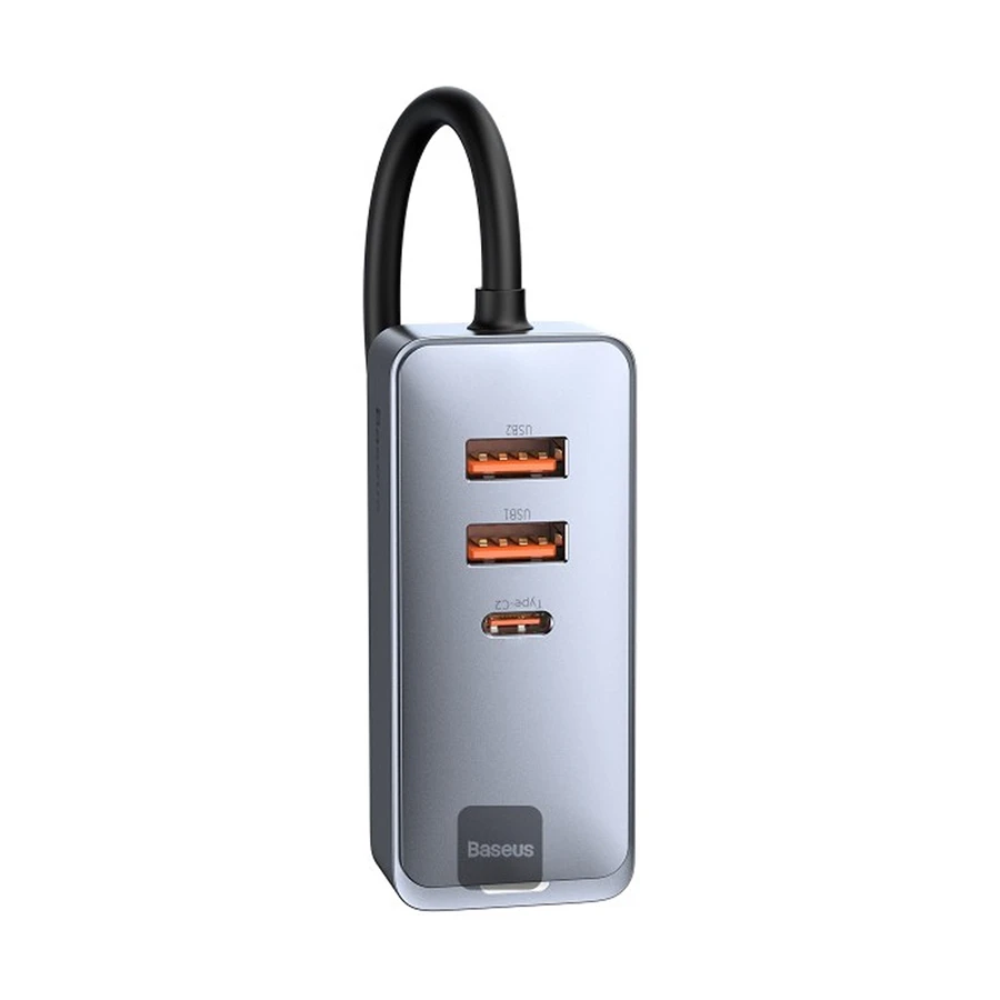 Baseus Share Together CCBT-A0G Dual USB & Dual USB-C 60W Car Fast Charger - Image 3