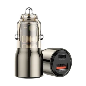 Wiwu Geek 95W 2 Ports Black Car Charger (1xUSB-C & 1xUSB-A)