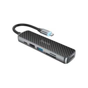 Hoco HB24 6 in 1 USB-C Multifunction Adapter 60W