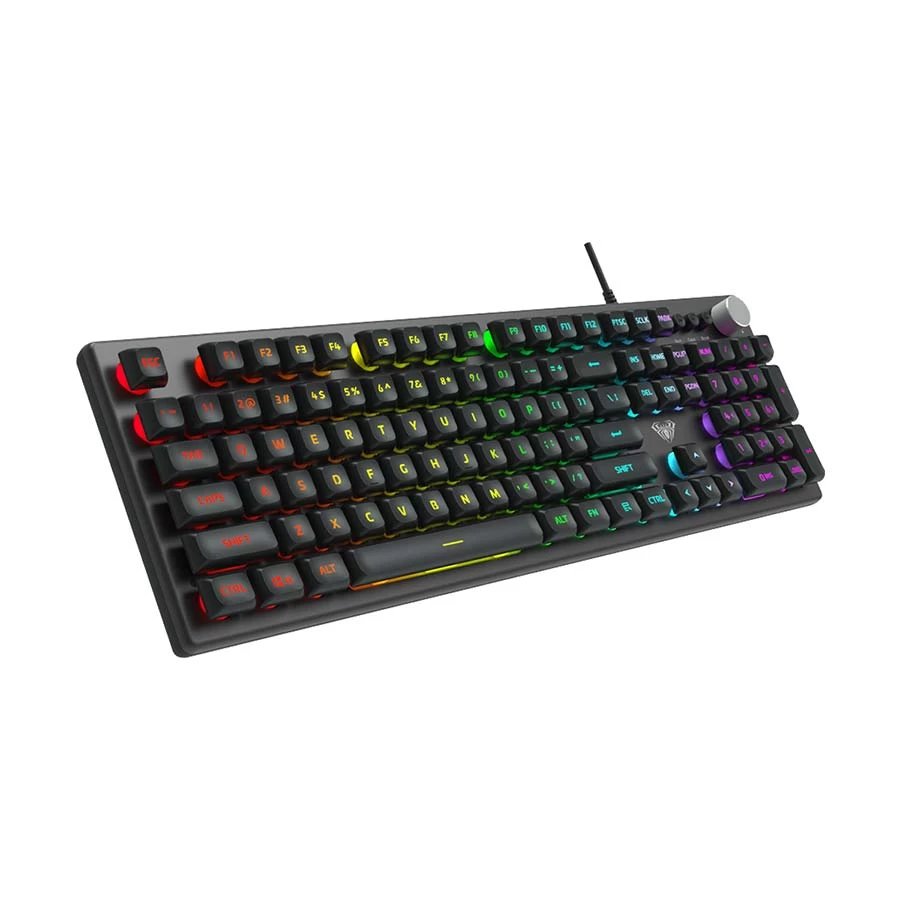 AULA F2028 (White Switch) Wired Black Membrane Gaming Keyboard - Image 4