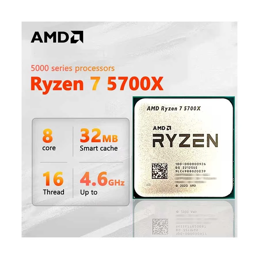 AMD Ryzen 7 5700X 3.4GHz-4.6GHz 8 Core 36MB Cache AM4 Socket Processor - Image 3