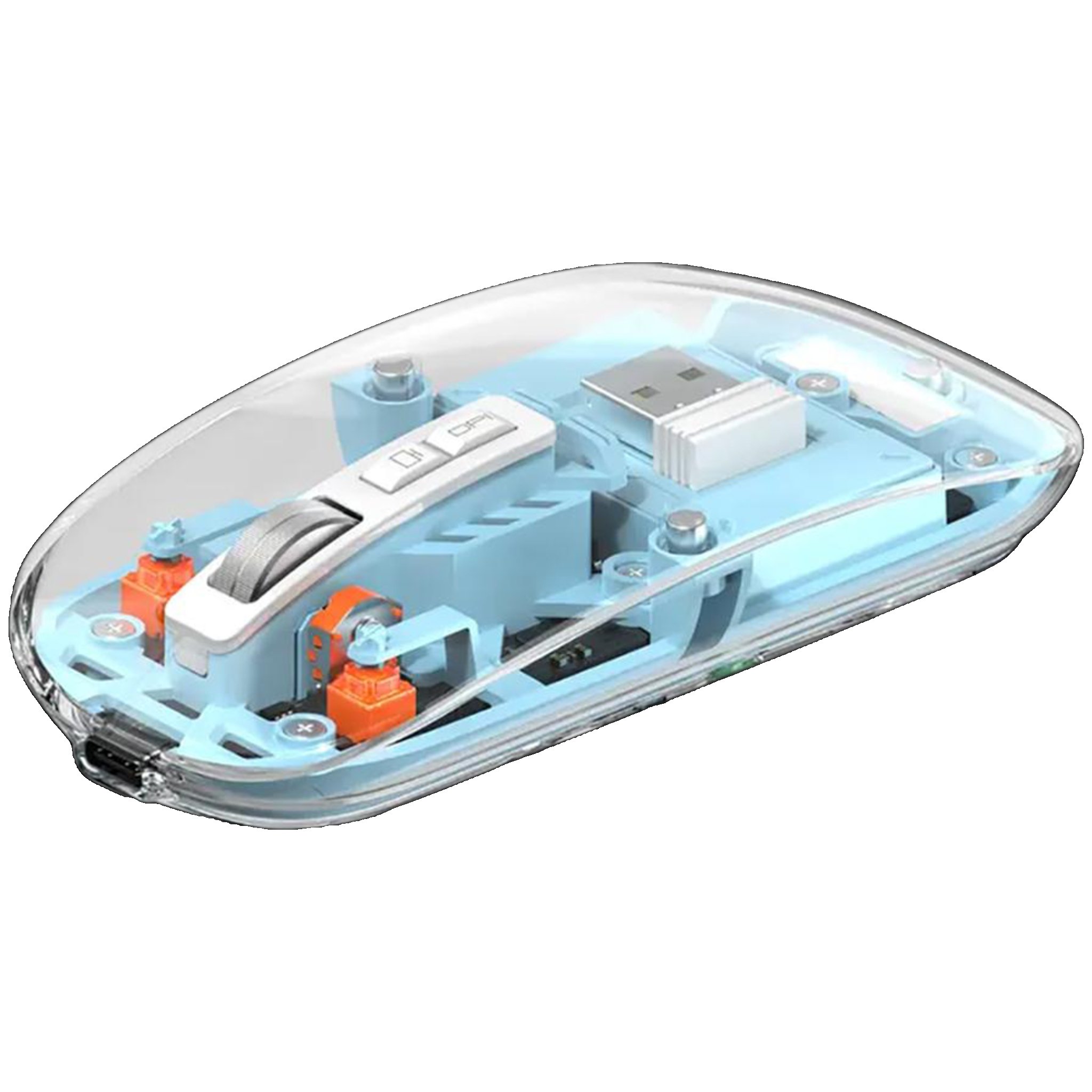 Wiwu Crystal Transparent Wireless Mouse 2.4G - Image 2