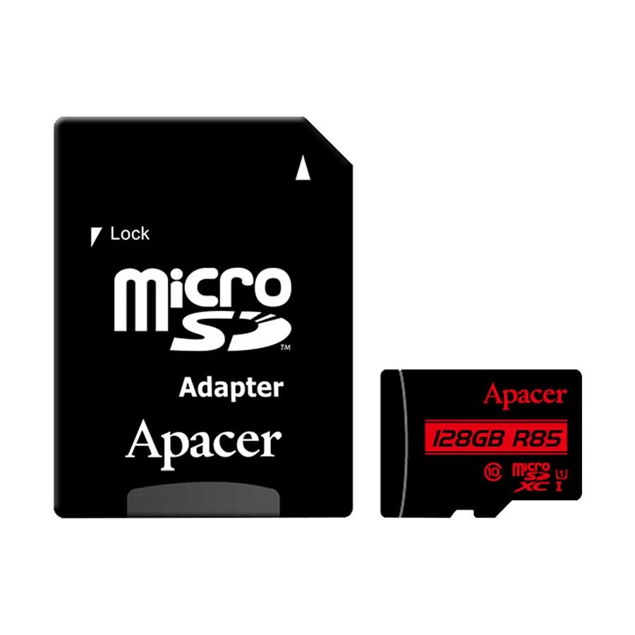 Apacer R85 MicroSDHC UHS-I U1 128GB Class10 Memory Card with Adapter