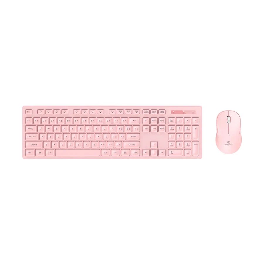 Micropack KM-237W Pink Wireless Keyboard & Mouse Combo