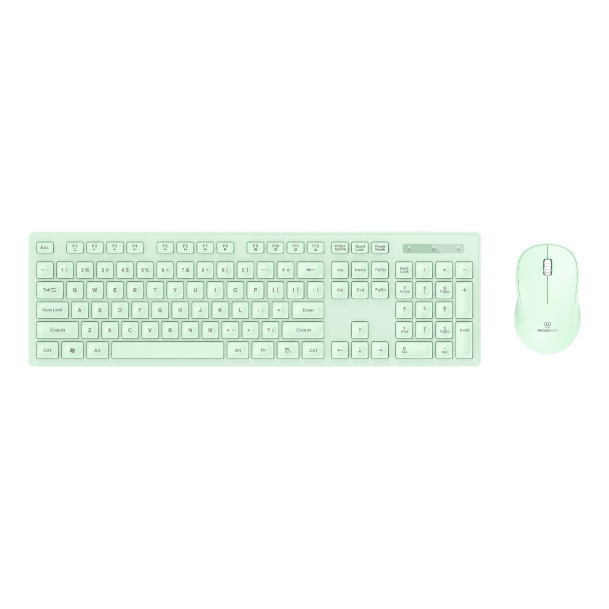 Micropack KM-237W Green Wireless Keyboard & Mouse Combo
