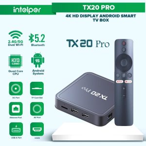 TX20 Pro 12K Android TV Box with Voice Control Remote