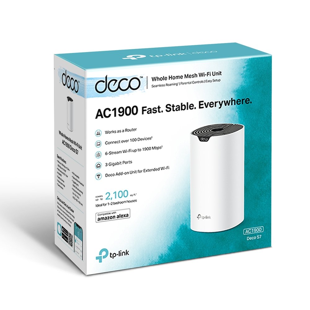 TP-Link Deco S7 AC1900 Dual Band Mesh Router (1-Pack)