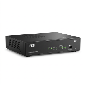 VIGI NVR1008H network video recorder with LEDs and 8 PoE ports
