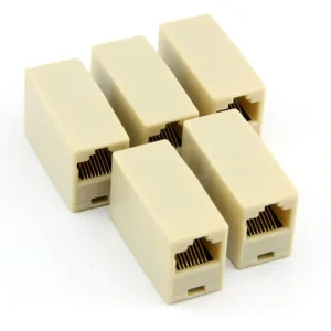 Rj45 Lan Jointer White (5Pcs) - Efficient Ethernet Lan Cable Joiner For Seamless Connectivity